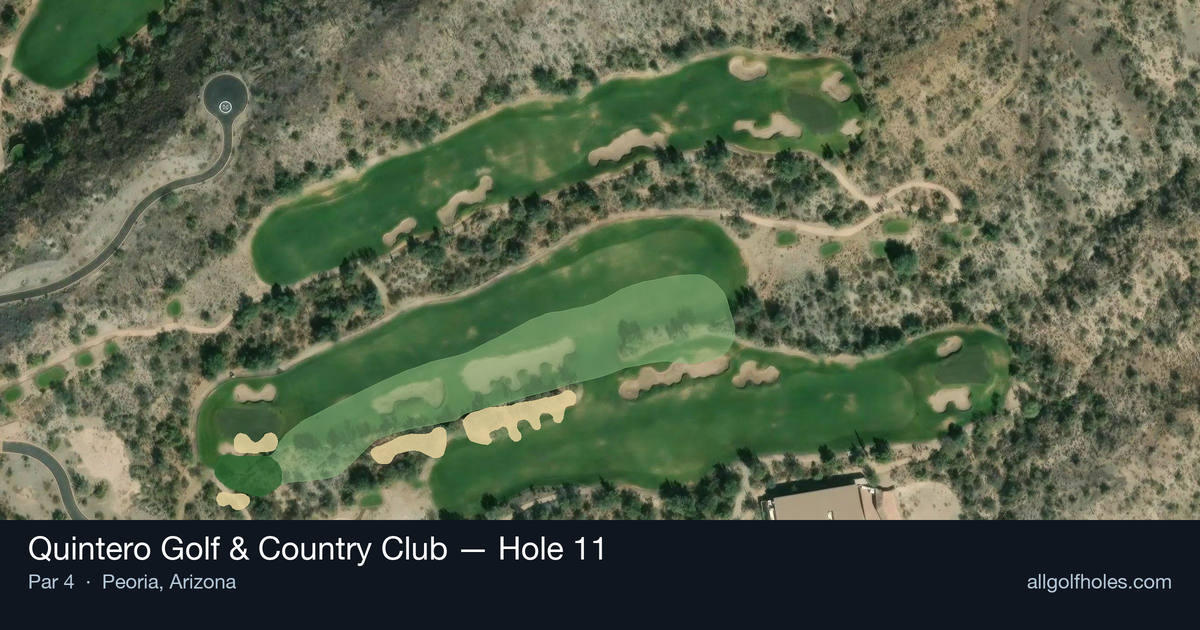 Hole 11 aerial at Quintero Golf & Country Club