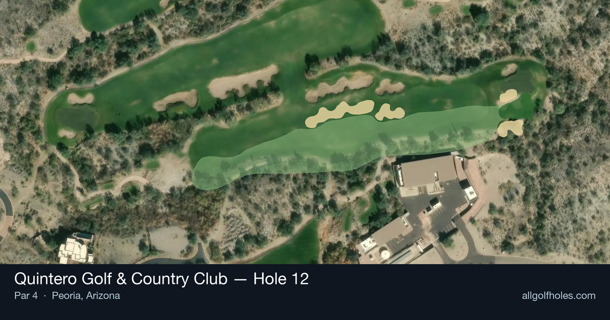 Hole 12 aerial at Quintero Golf & Country Club