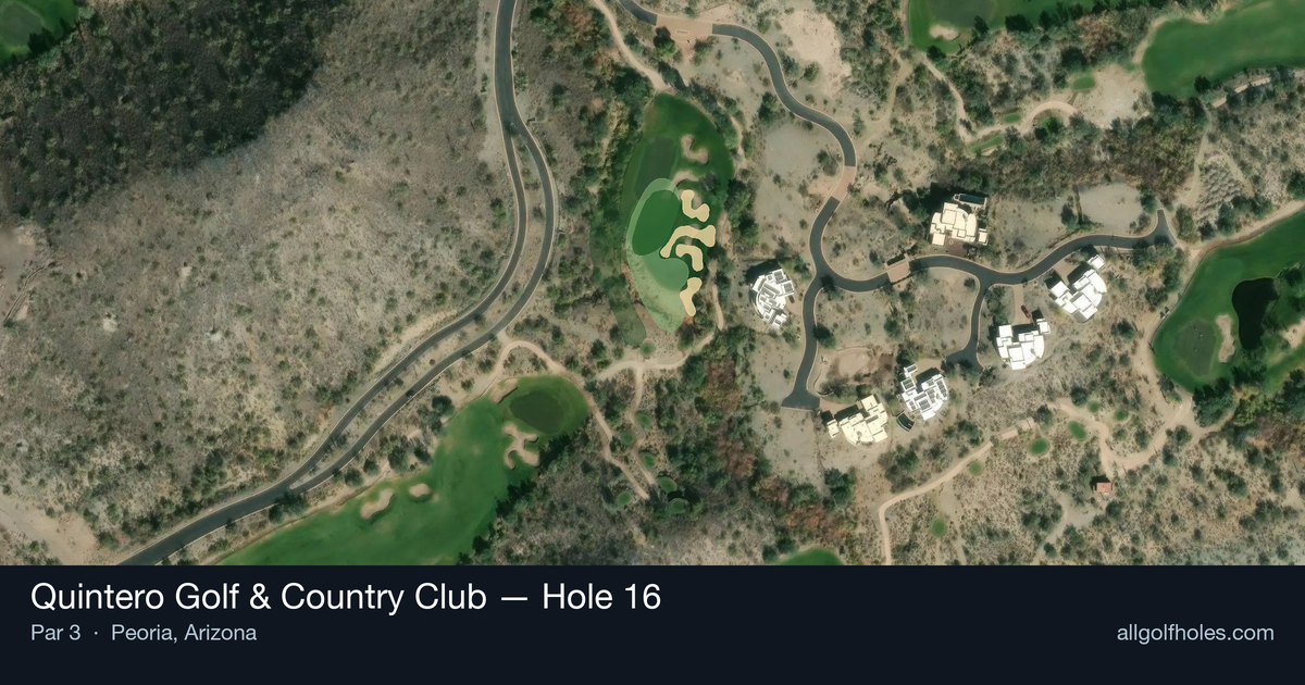 Hole 16 aerial at Quintero Golf & Country Club