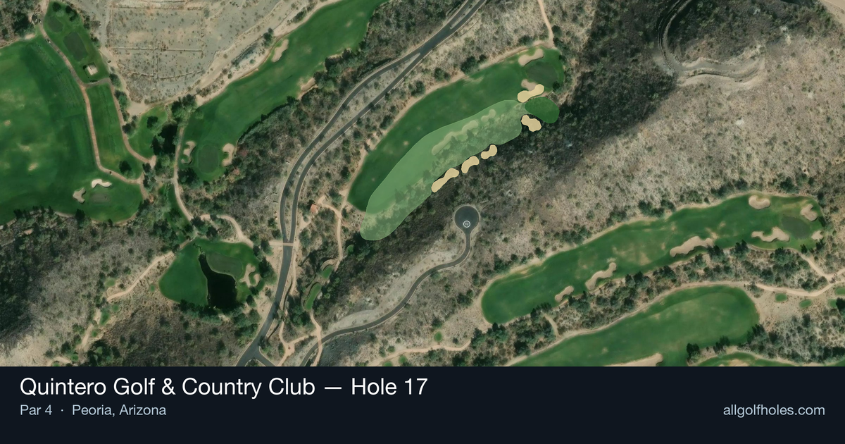 Hole 17 aerial at Quintero Golf & Country Club
