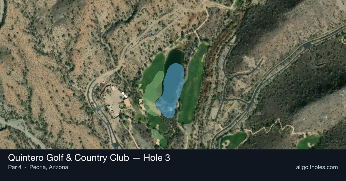 Hole 3 aerial at Quintero Golf & Country Club