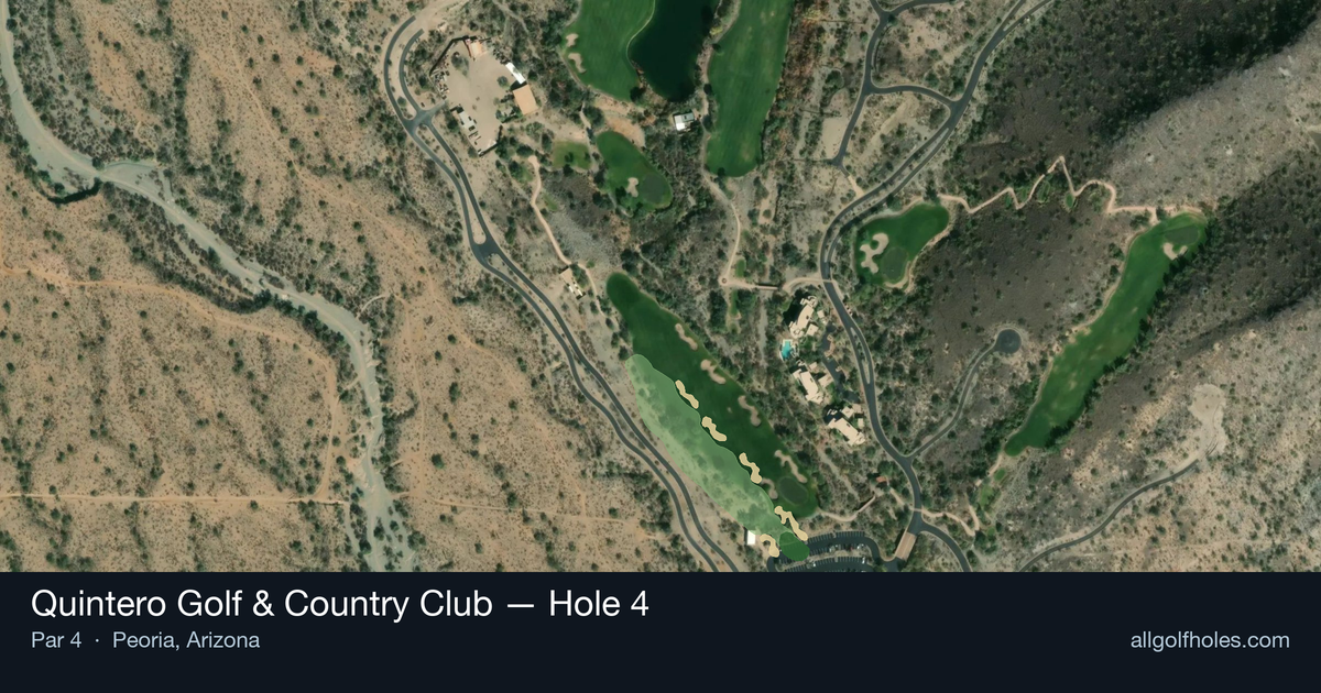 Hole 4 aerial at Quintero Golf & Country Club