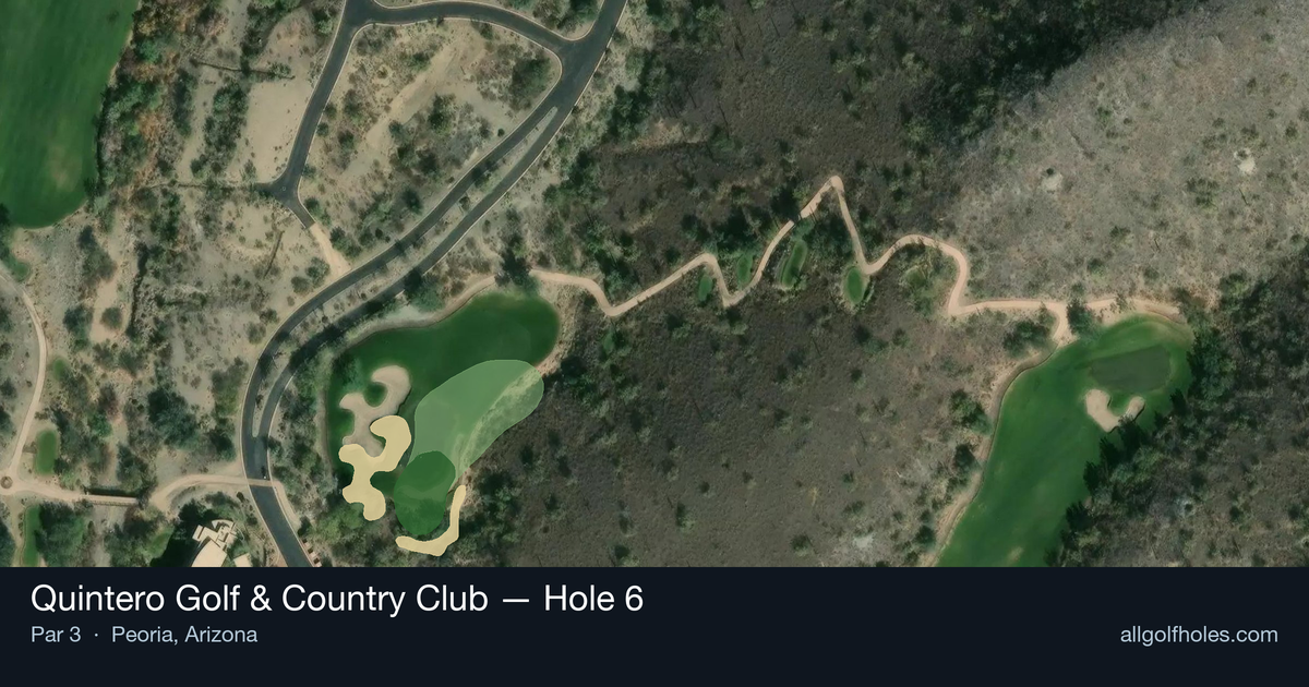 Hole 6 aerial at Quintero Golf & Country Club