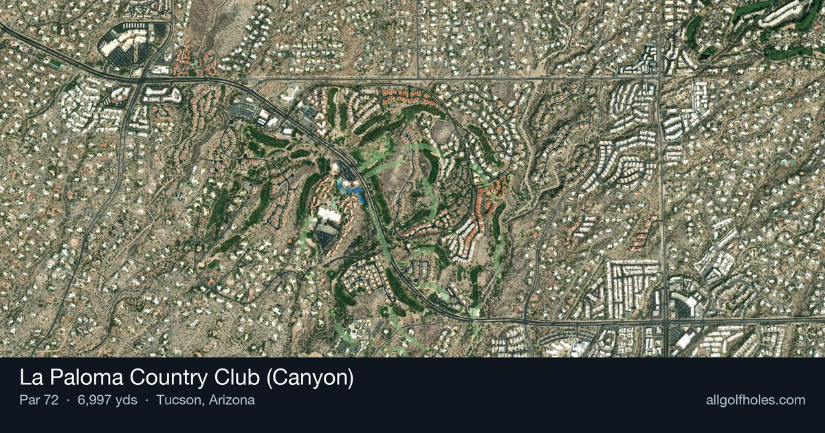 La Paloma Country Club (Canyon) aerial view
