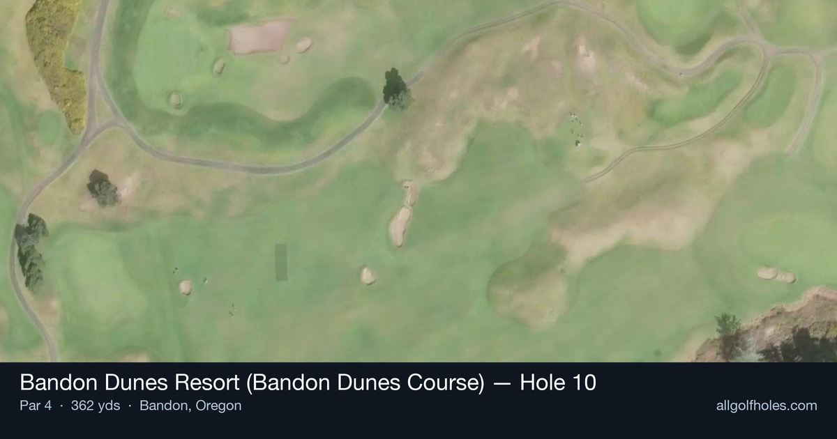Hole 10 aerial at Bandon Dunes Resort (Bandon Dunes Course)
