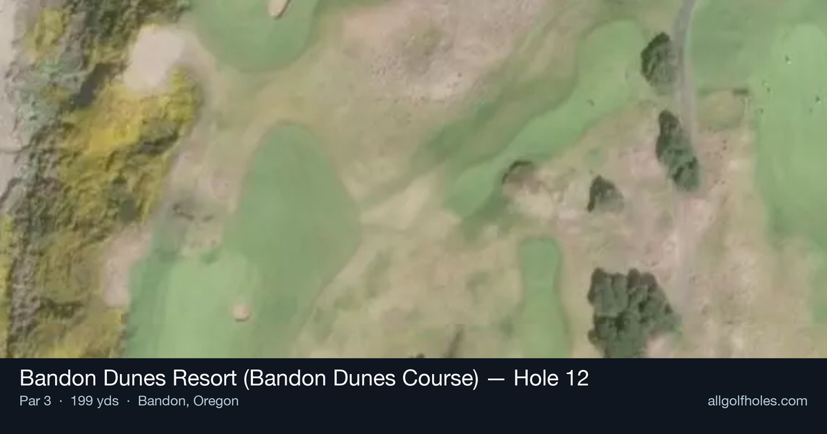 Hole 12 aerial at Bandon Dunes Resort (Bandon Dunes Course)