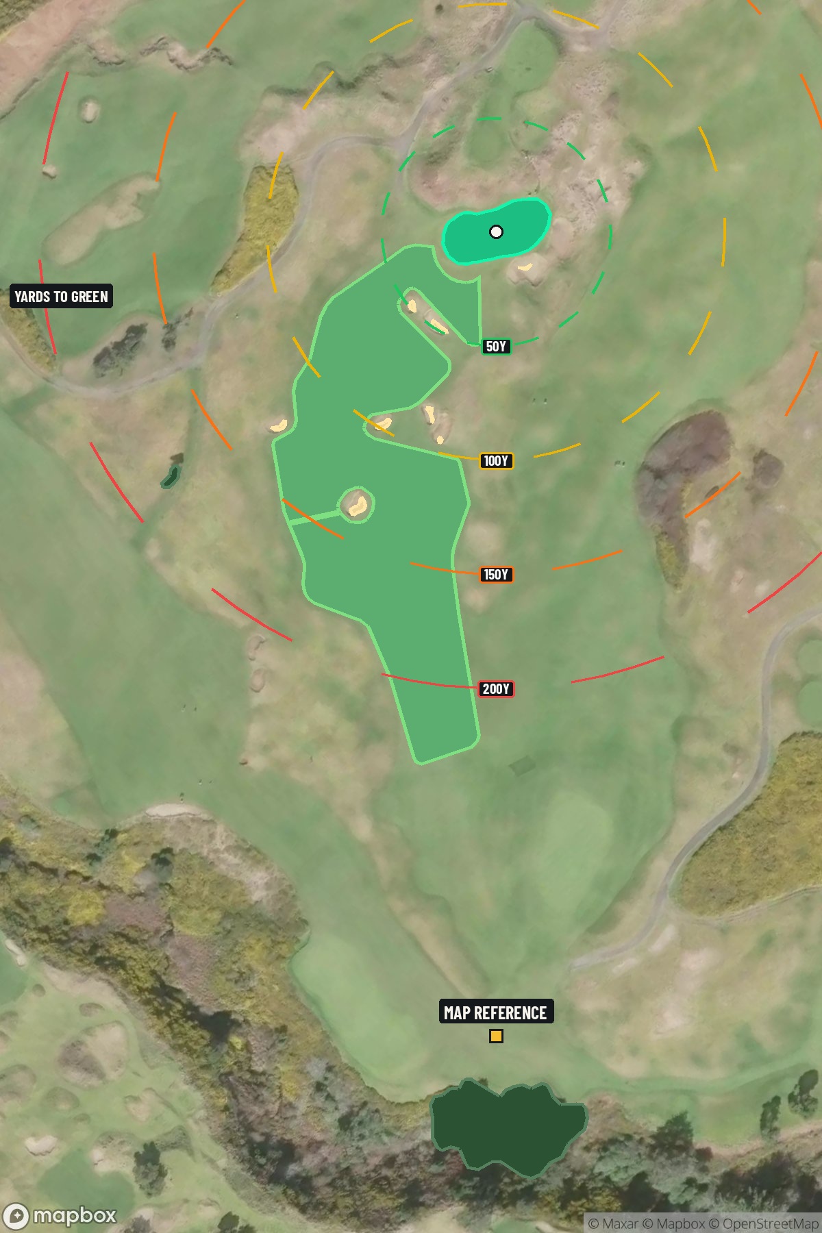 Hole 14 aerial at Bandon Dunes Resort (Bandon Dunes Course)