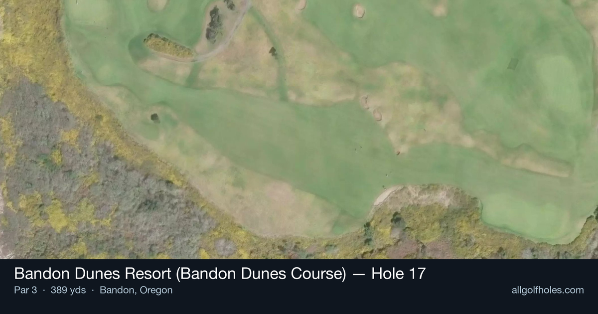Hole 17 aerial at Bandon Dunes Resort (Bandon Dunes Course)