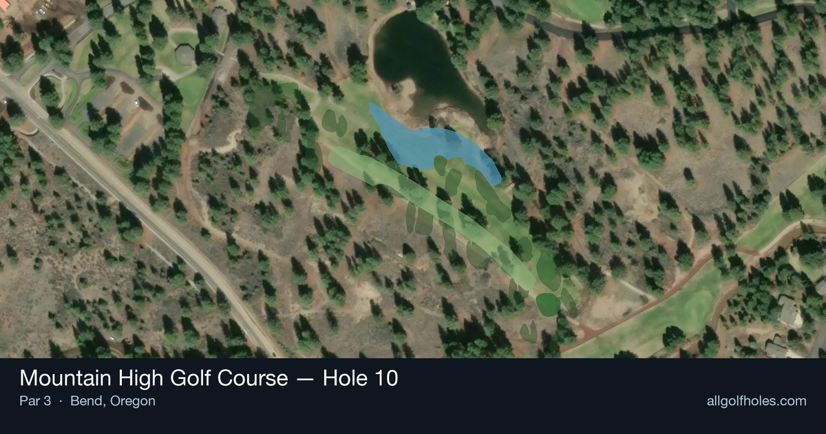 Hole 10 aerial at Mountain High Golf Course