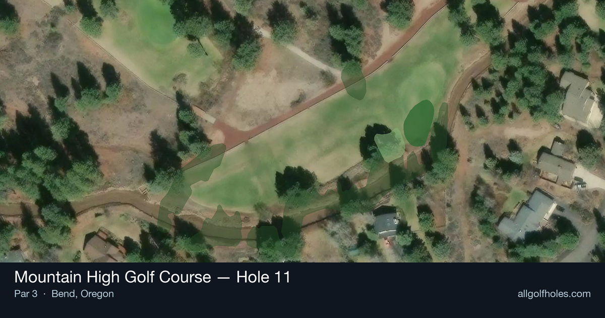 Hole 11 aerial at Mountain High Golf Course