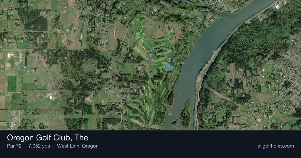 Oregon Golf Club, The aerial view