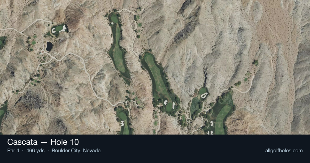 Hole 10 aerial at Cascata
