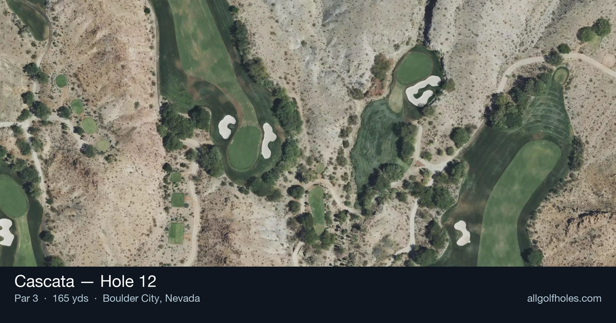 Hole 12 aerial at Cascata