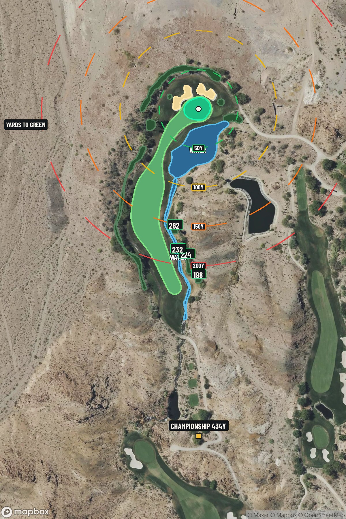 Hole 14 aerial at Cascata