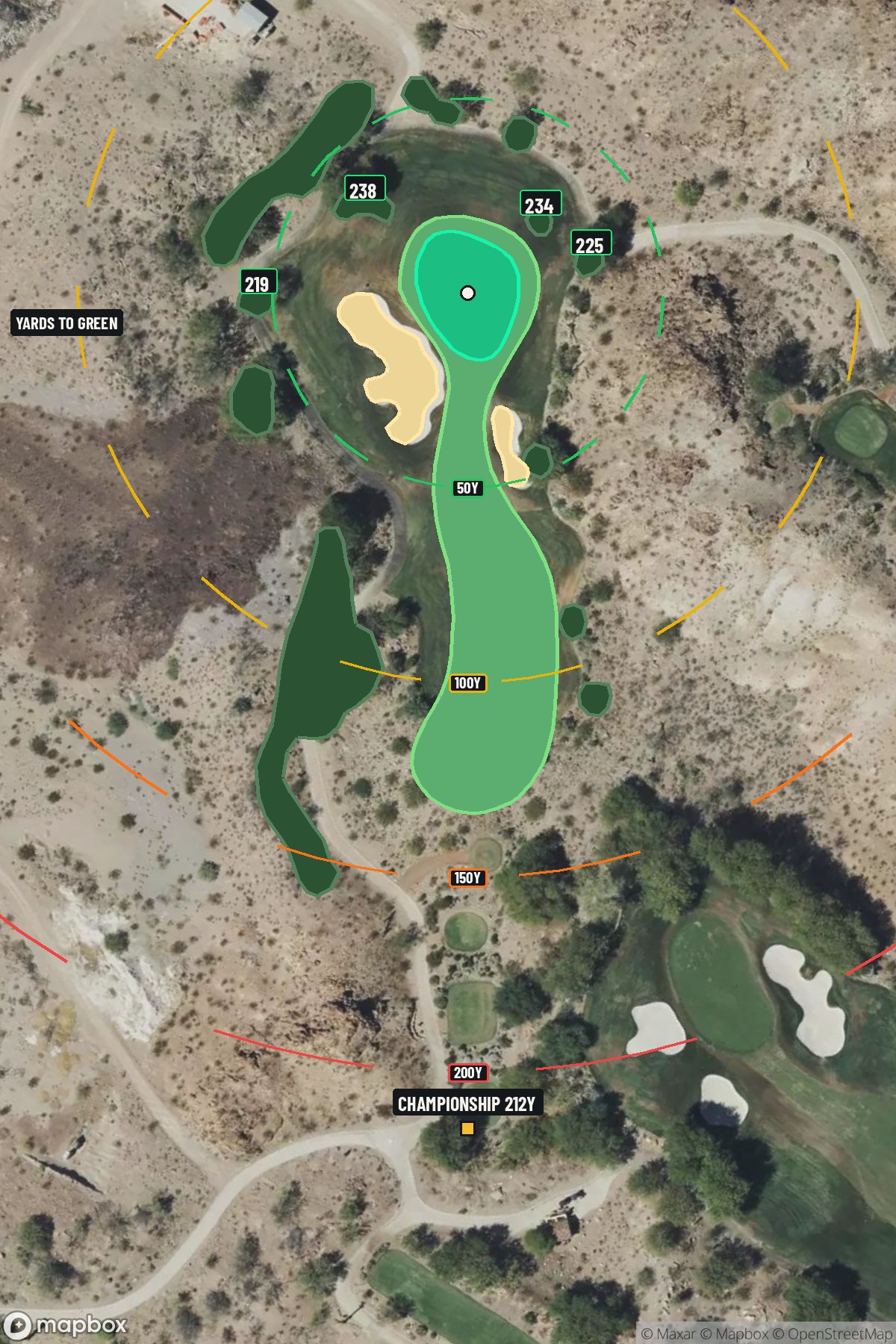 Hole 15 aerial at Cascata