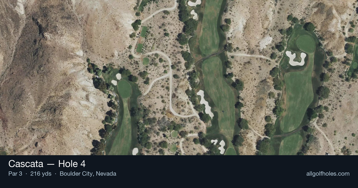 Hole 4 aerial at Cascata