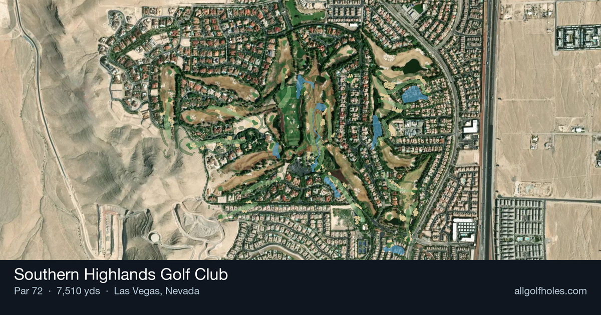 Southern Highlands Golf Club aerial view