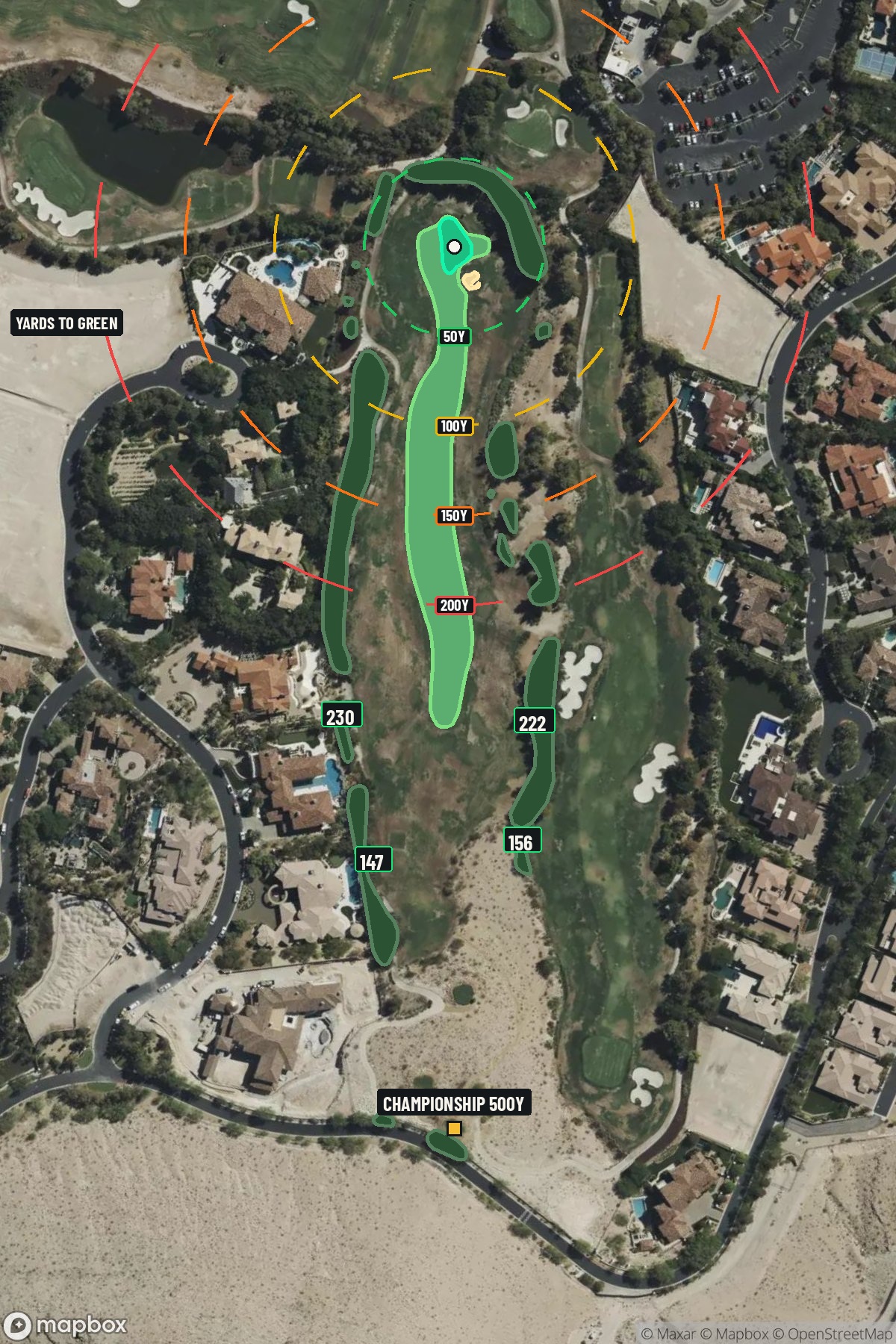 Hole 11 aerial at Southern Highlands Golf Club