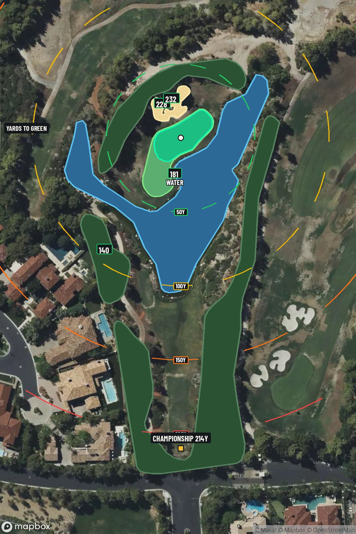 Hole 17 aerial at Southern Highlands Golf Club
