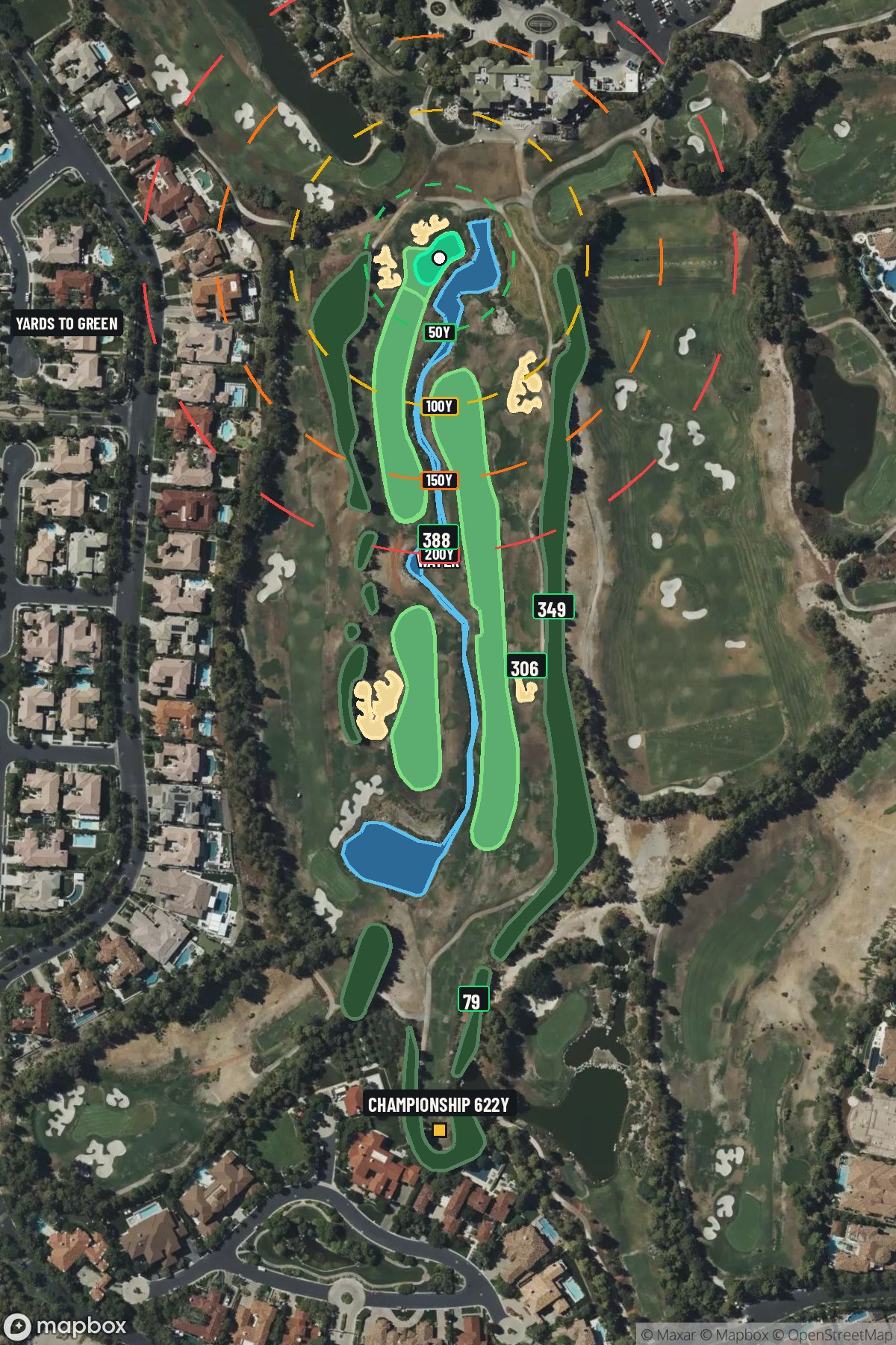 Hole 18 aerial at Southern Highlands Golf Club
