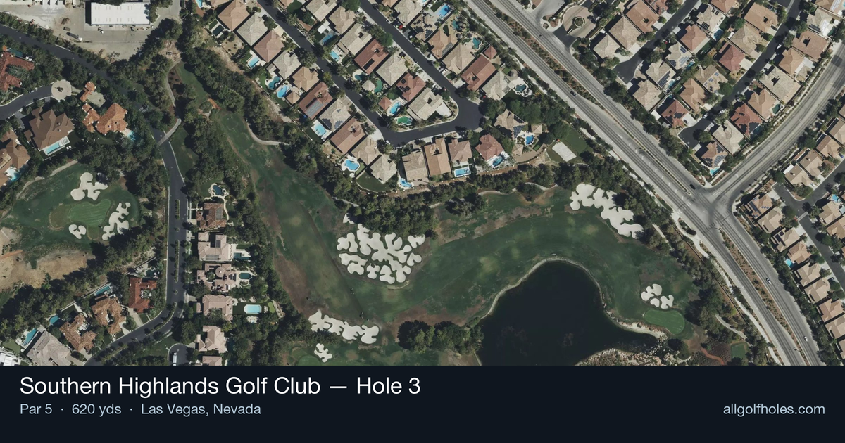 Hole 3 aerial at Southern Highlands Golf Club