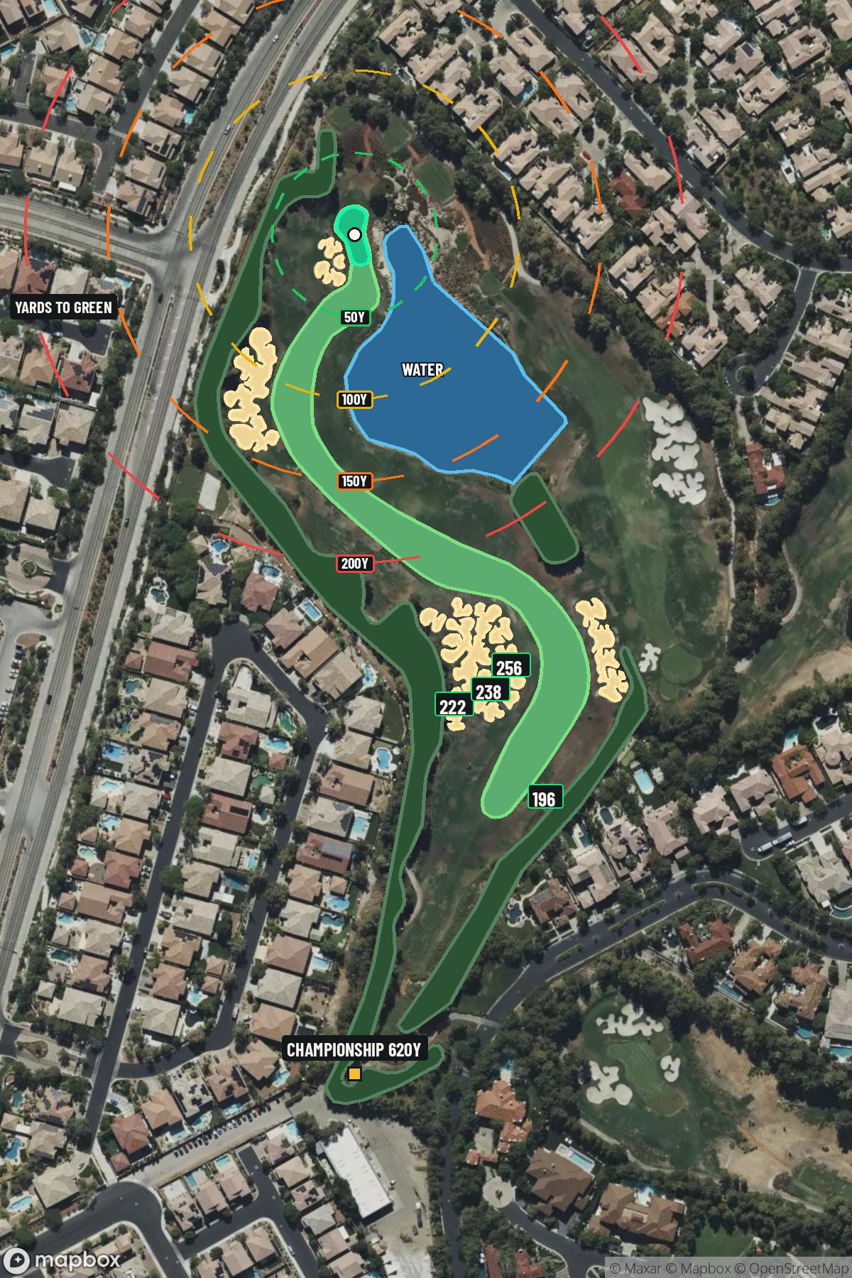 Hole 3 aerial at Southern Highlands Golf Club