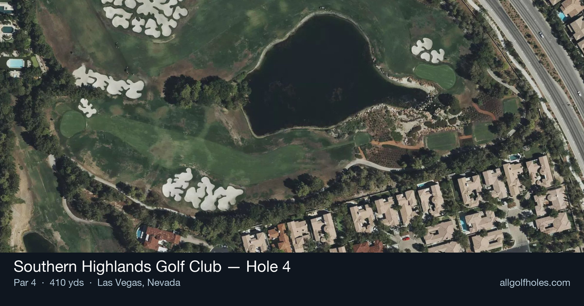 Hole 4 aerial at Southern Highlands Golf Club