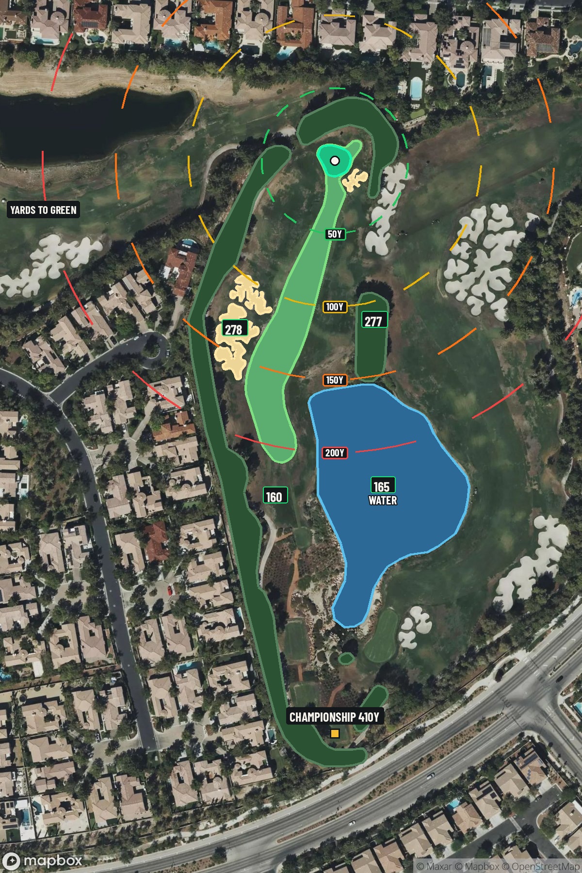 Hole 4 aerial at Southern Highlands Golf Club