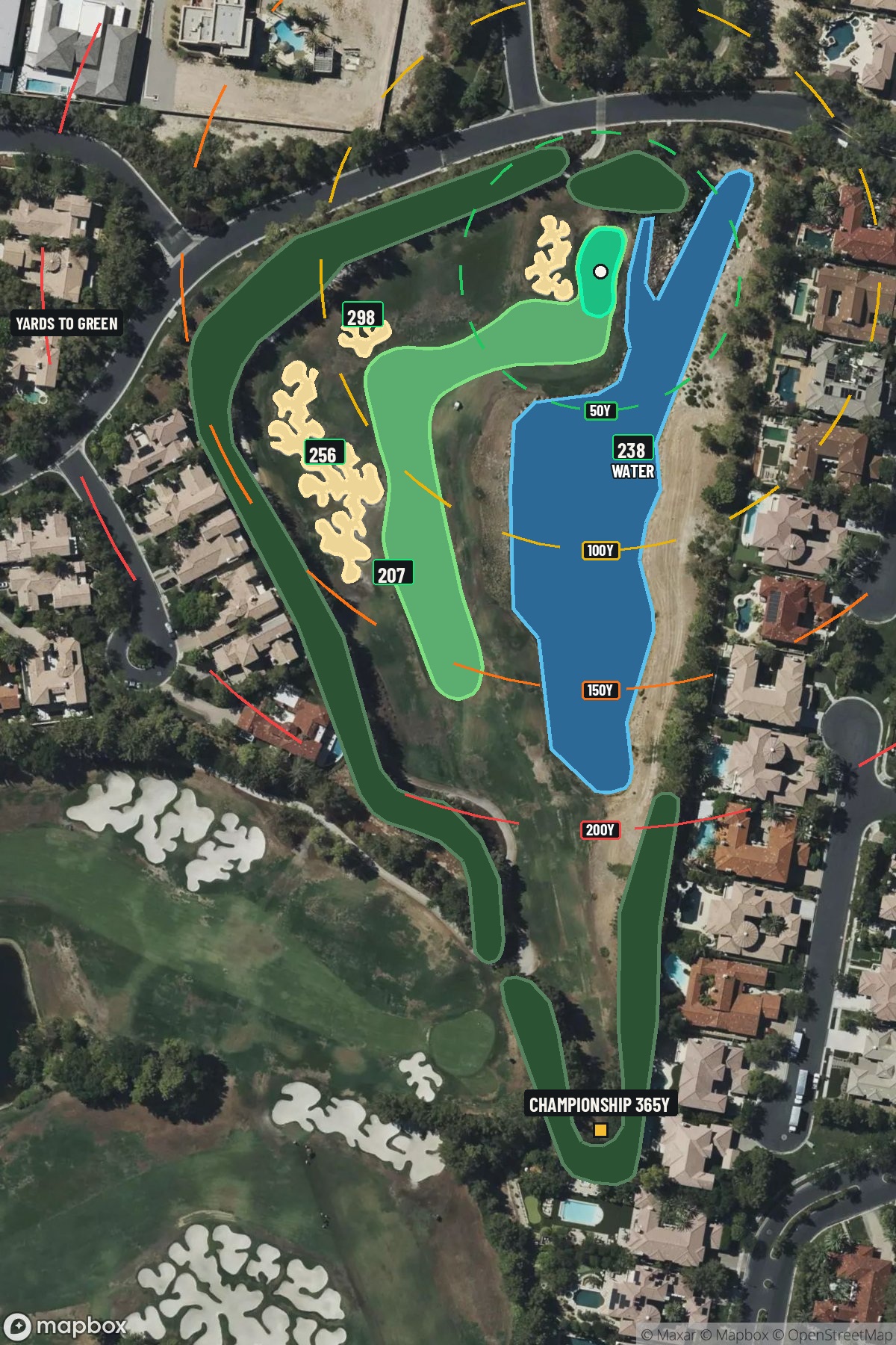 Hole 5 aerial at Southern Highlands Golf Club