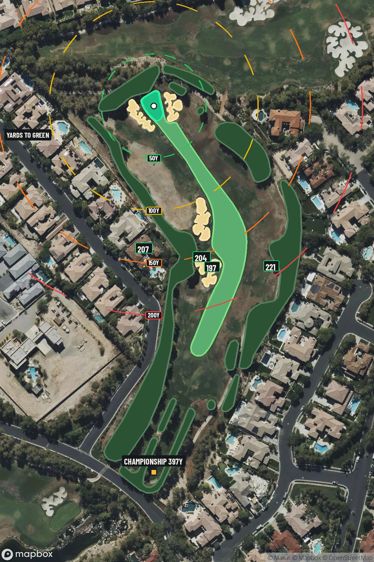 Hole 6 aerial at Southern Highlands Golf Club