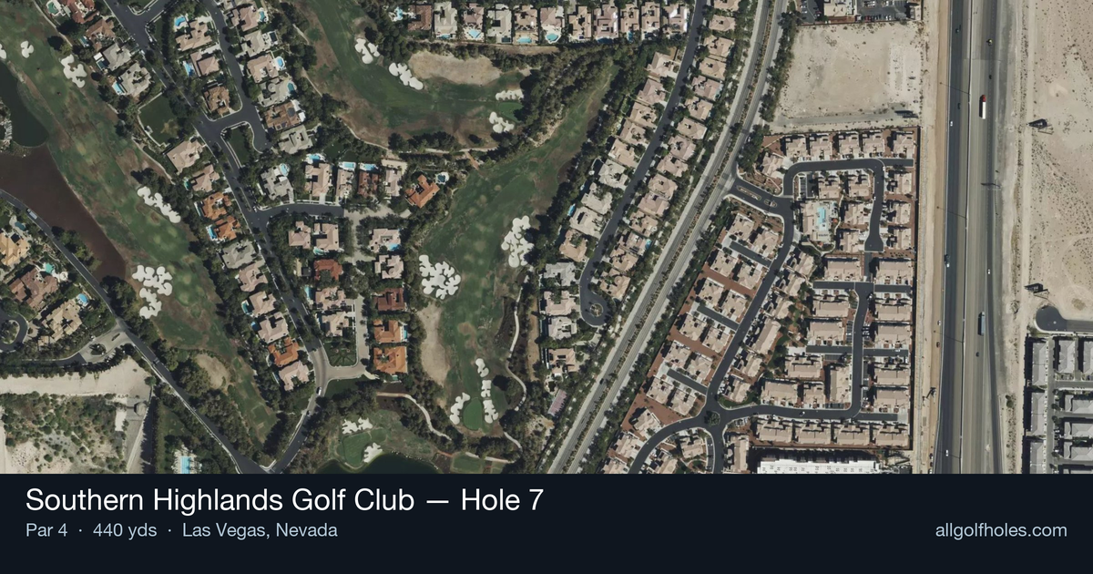 Hole 7 aerial at Southern Highlands Golf Club
