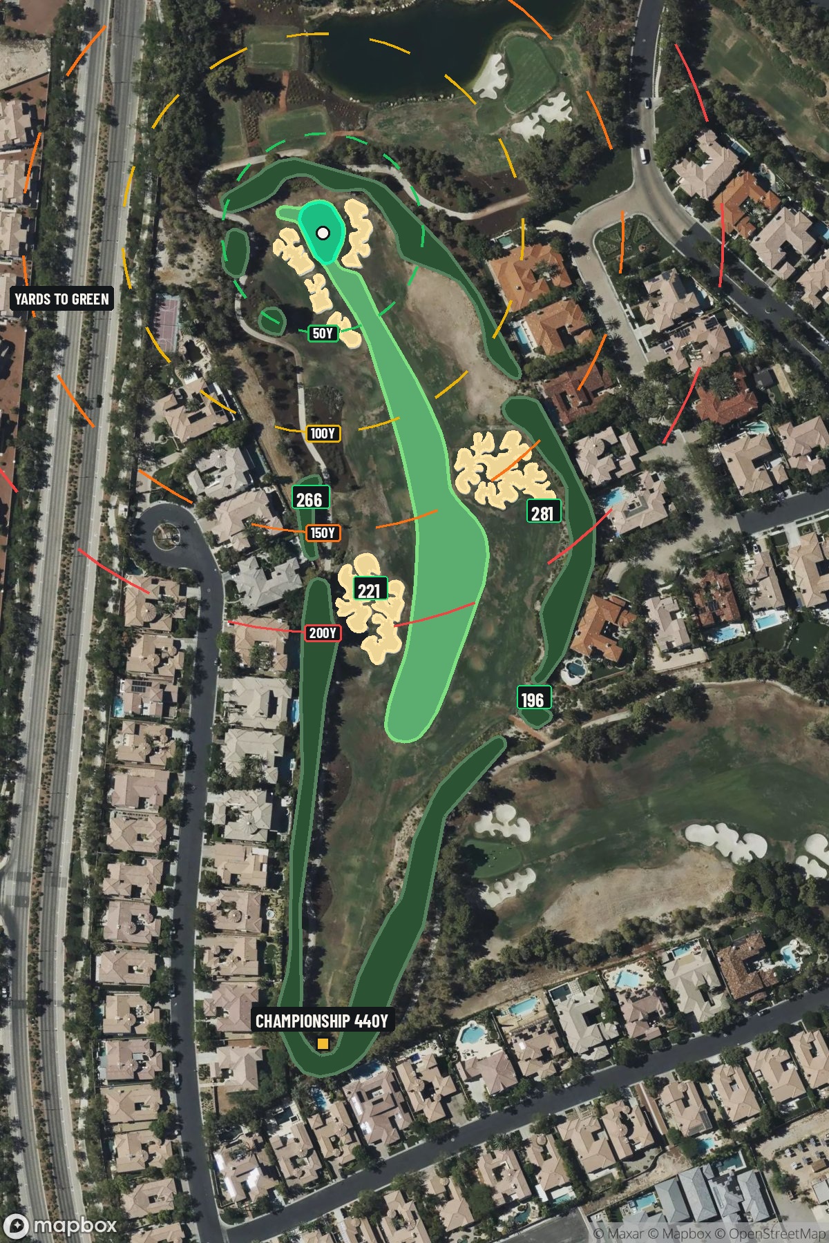 Hole 7 aerial at Southern Highlands Golf Club