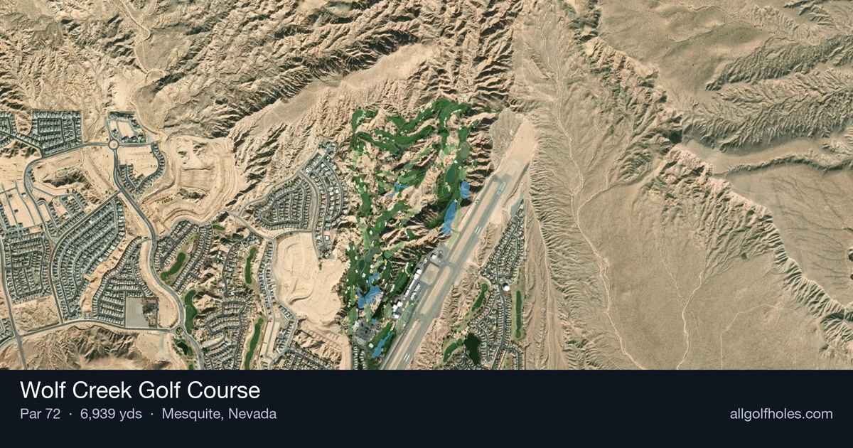 Wolf Creek Golf Course aerial view