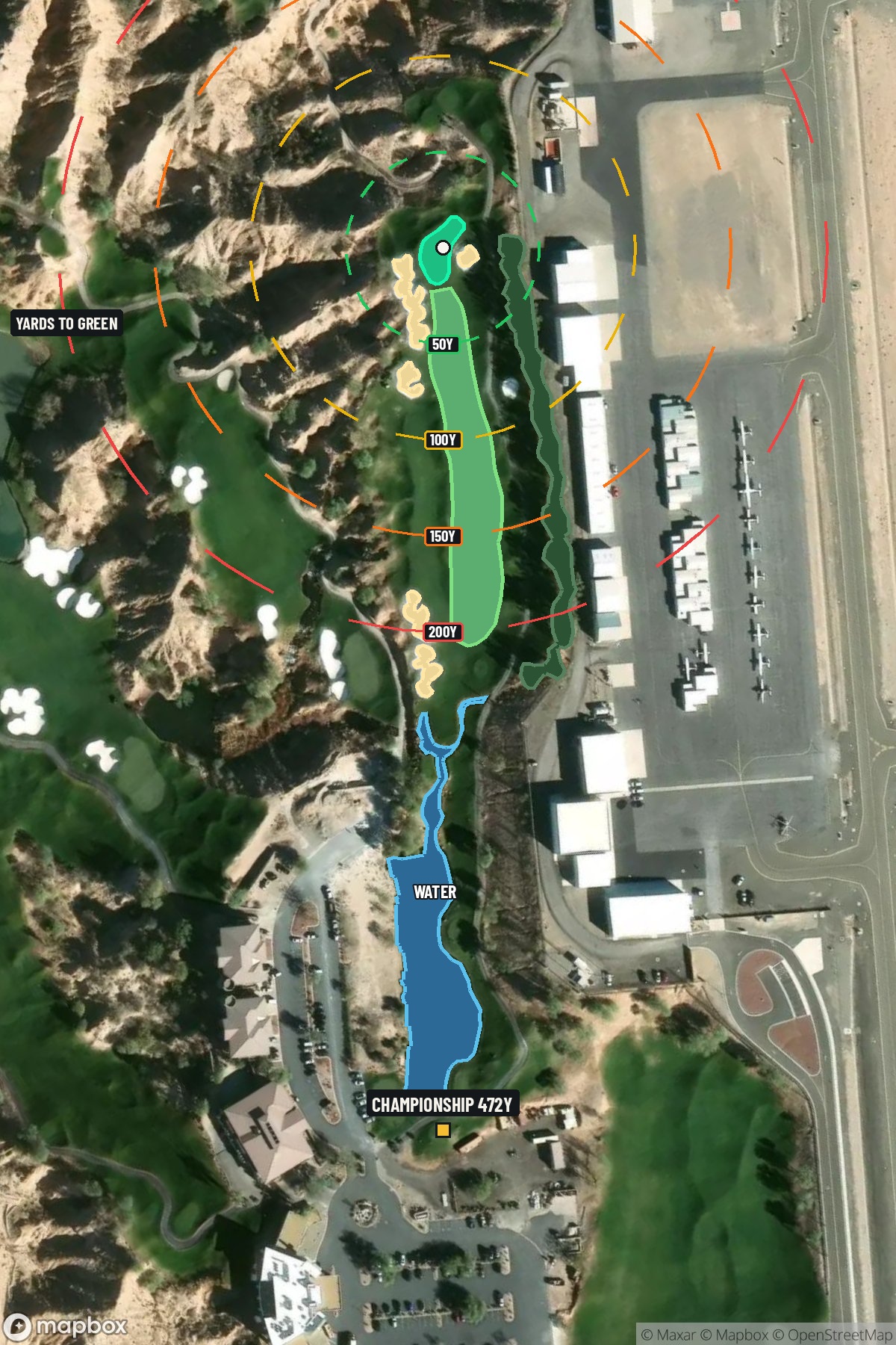 Hole 10 aerial at Wolf Creek Golf Course