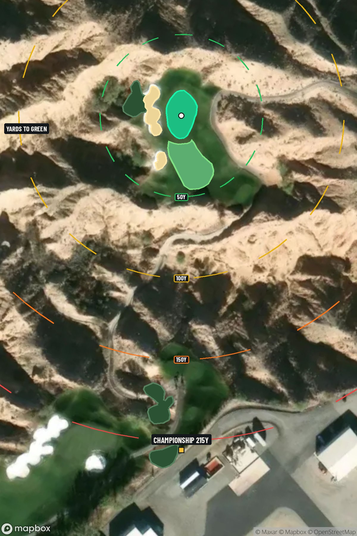 Hole 11 aerial at Wolf Creek Golf Course