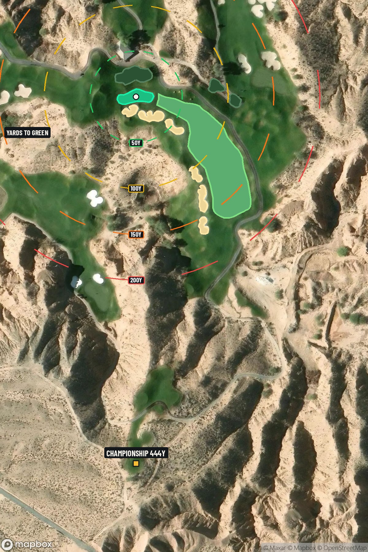 Hole 14 aerial at Wolf Creek Golf Course