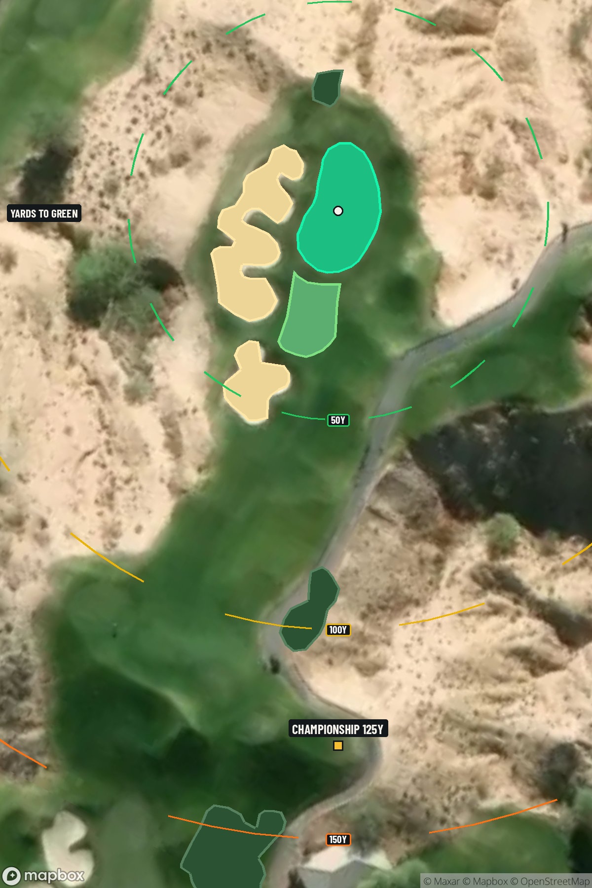 Hole 15 aerial at Wolf Creek Golf Course