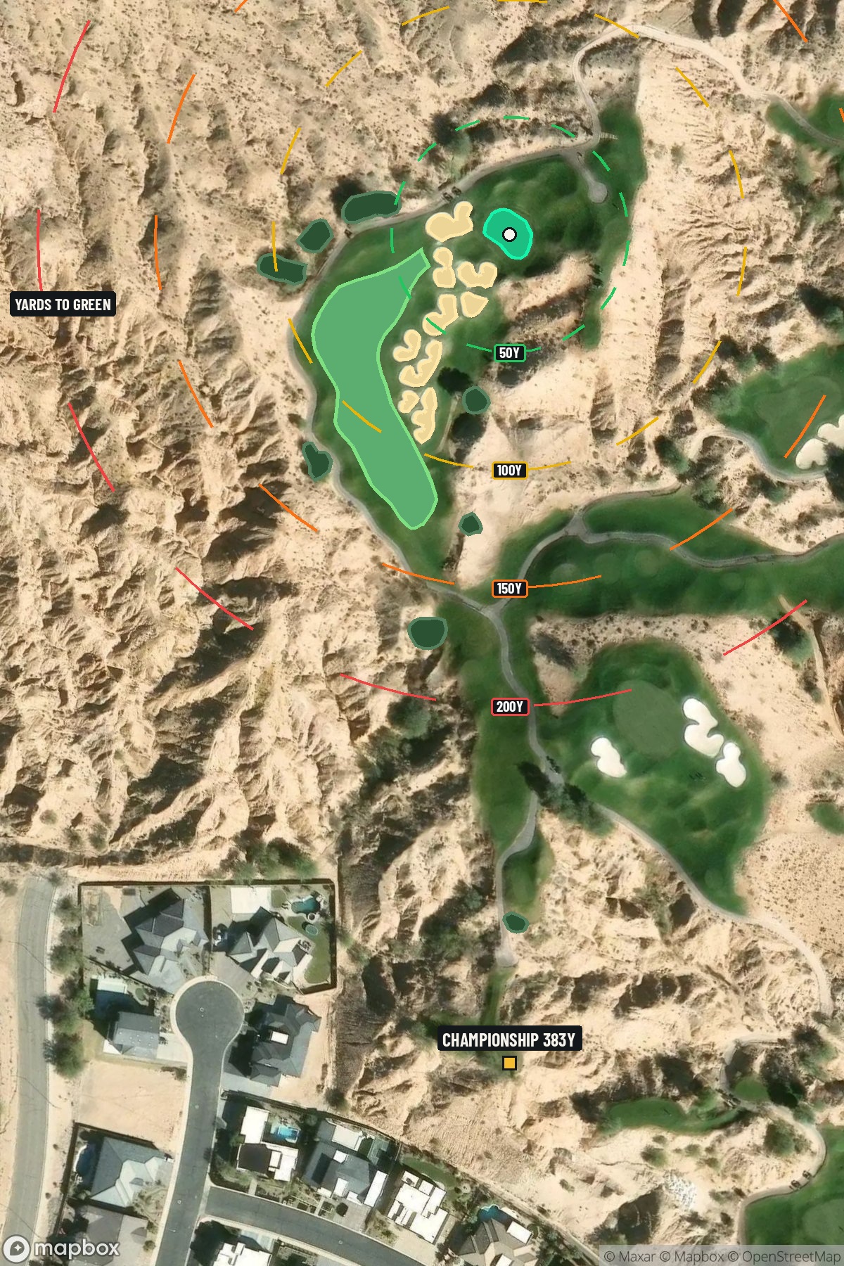 Hole 4 aerial at Wolf Creek Golf Course