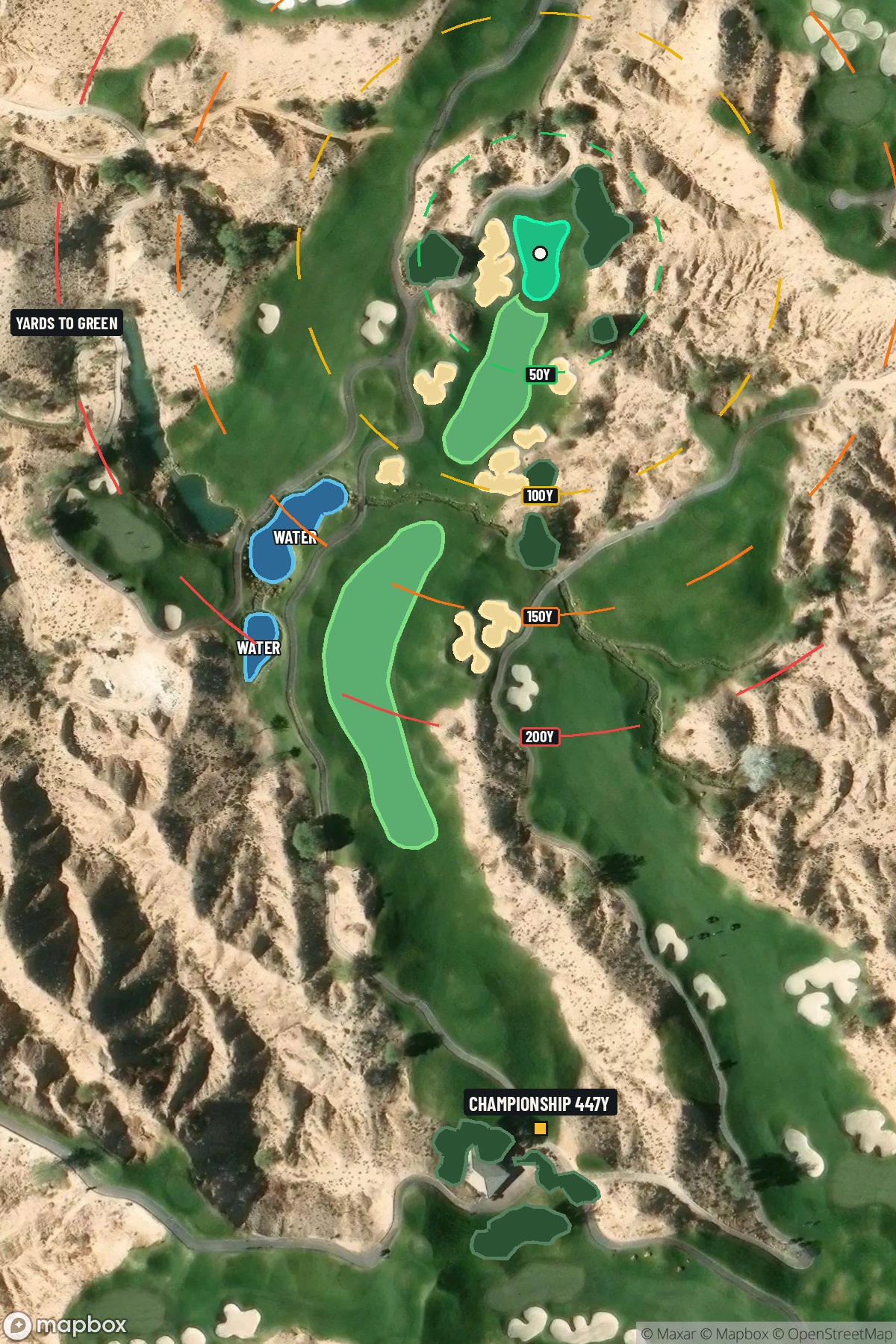 Hole 6 aerial at Wolf Creek Golf Course