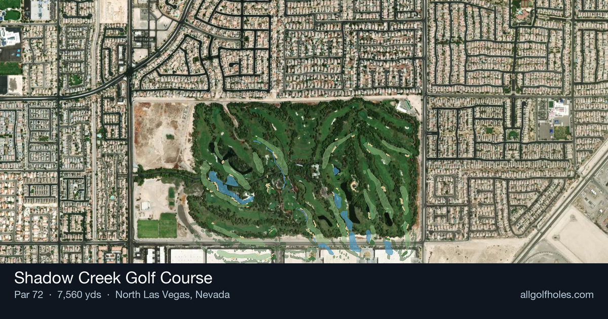 Shadow Creek Golf Course aerial view