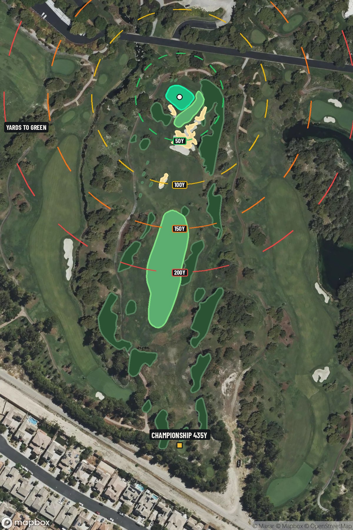 Hole 2 aerial at Shadow Creek Golf Course