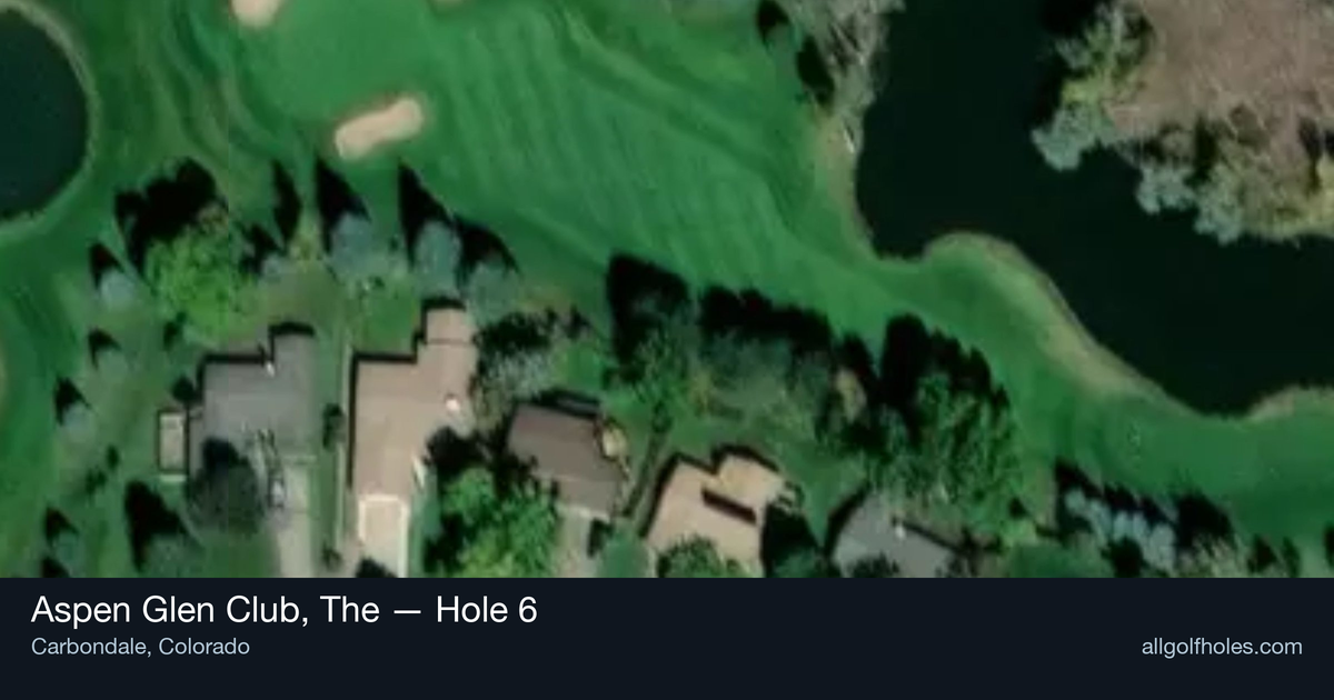 Hole 6 aerial at Aspen Glen Club, The