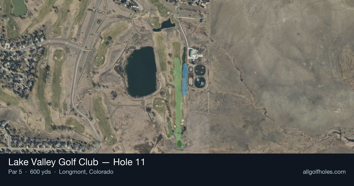 Hole 11 aerial at Lake Valley Golf Club