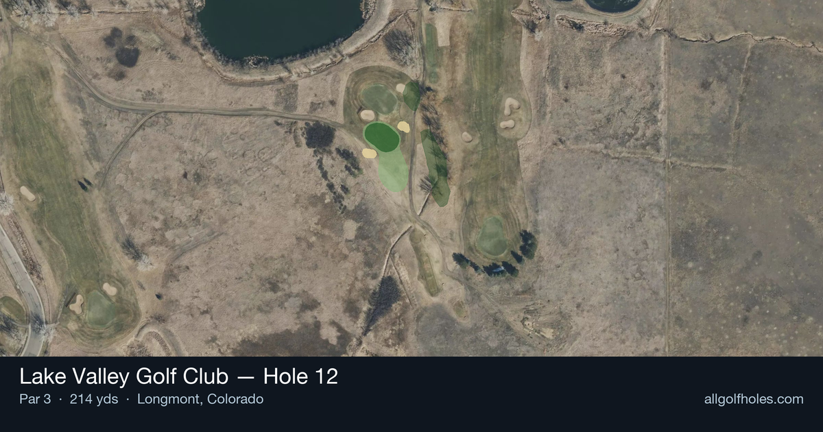 Hole 12 aerial at Lake Valley Golf Club