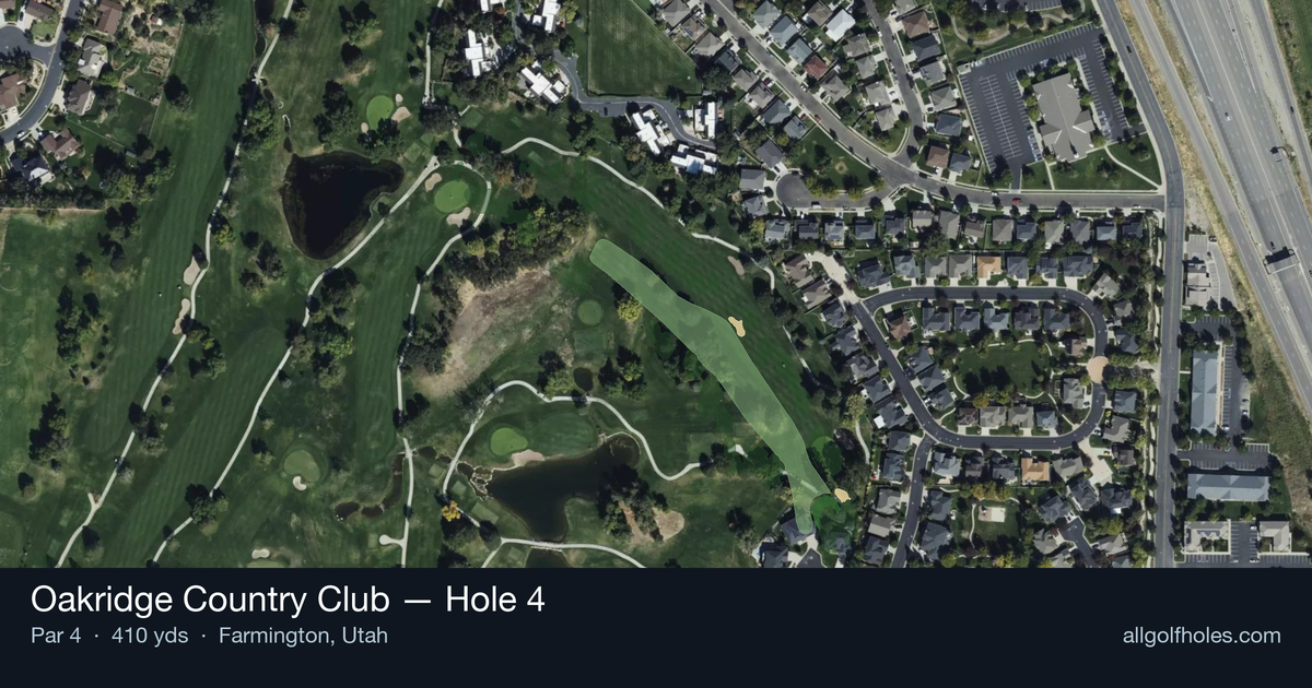 Hole 4 aerial at Oakridge Country Club