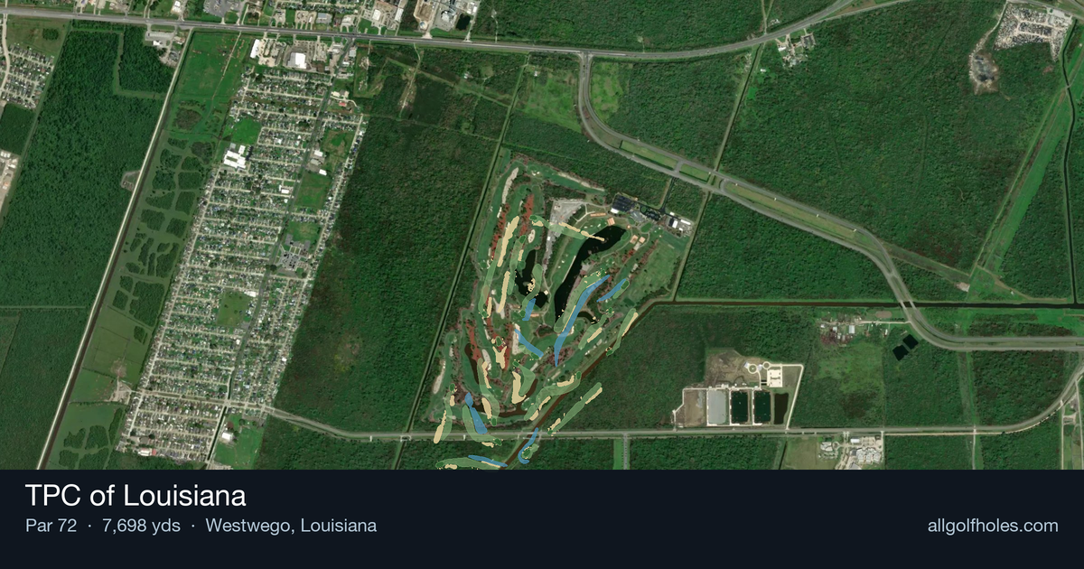 TPC of Louisiana aerial view
