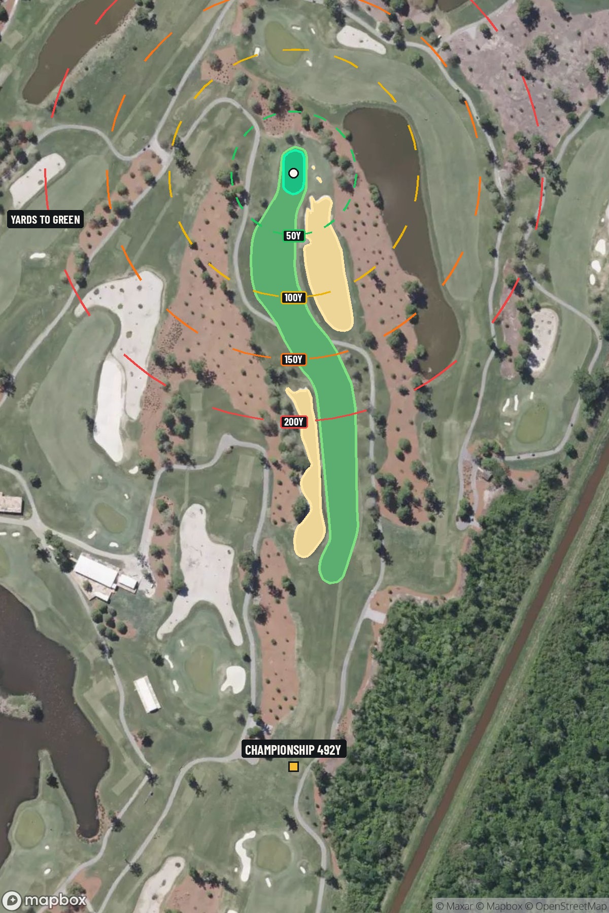 Hole 12 aerial at TPC of Louisiana