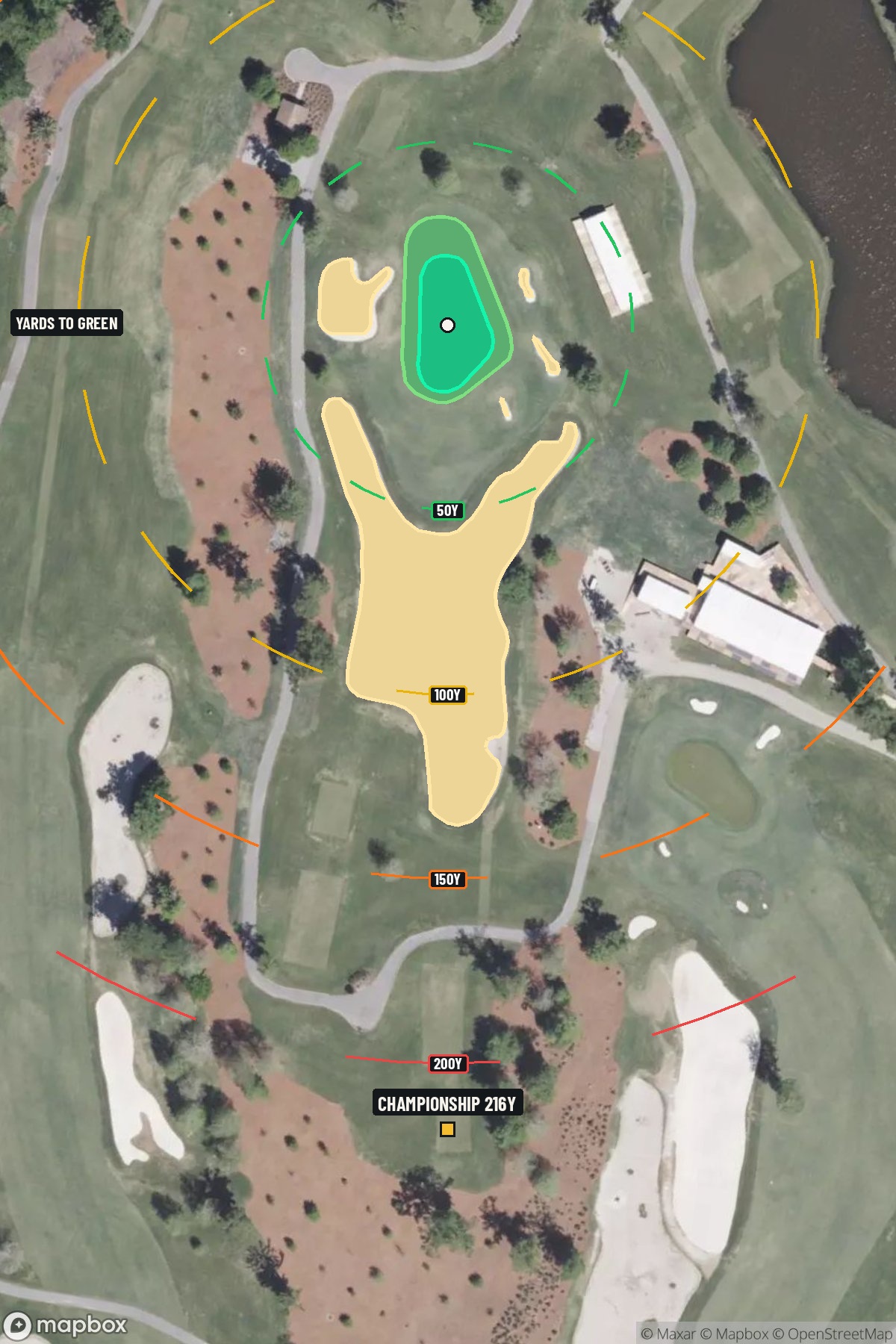 Hole 14 aerial at TPC of Louisiana