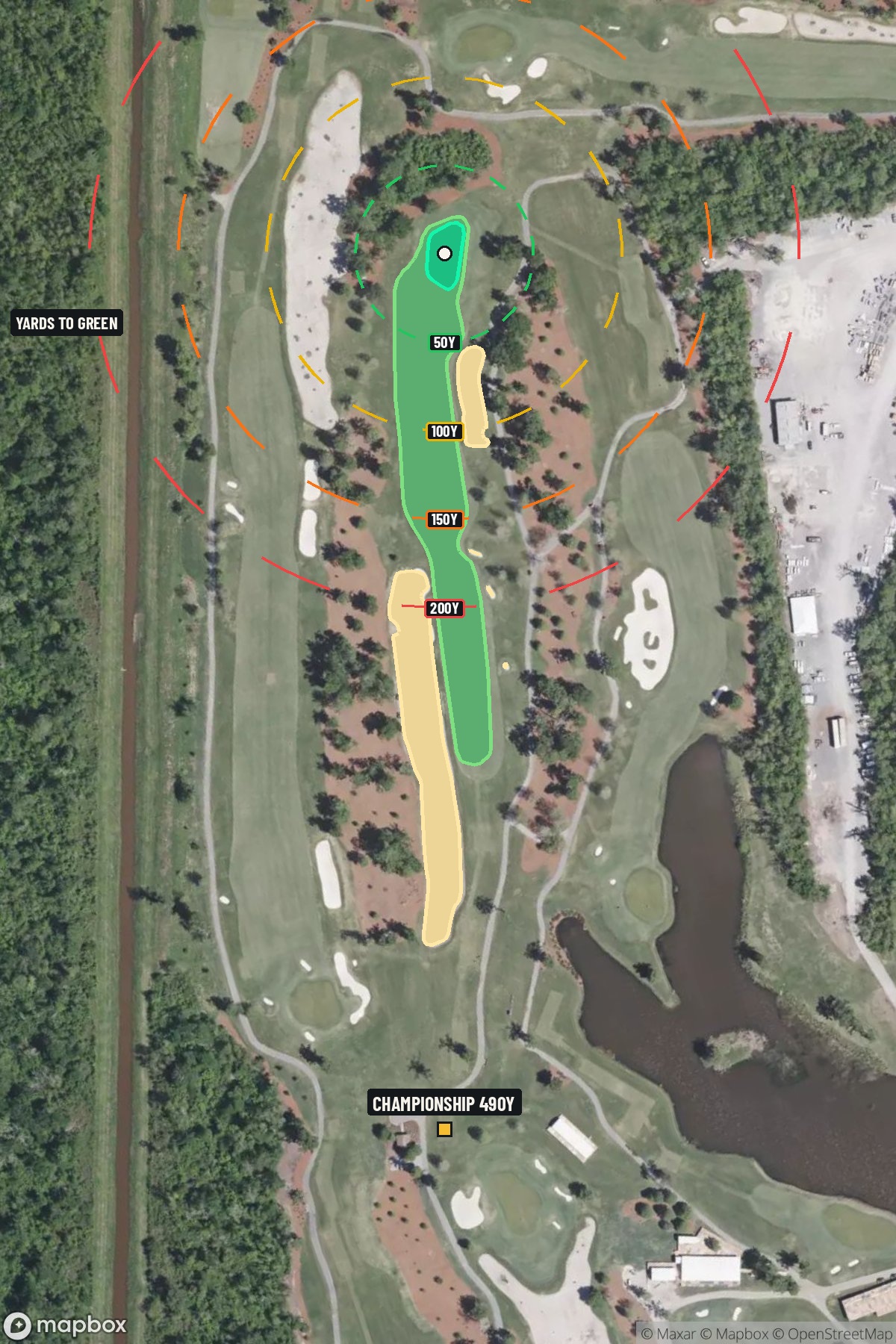 Hole 15 aerial at TPC of Louisiana