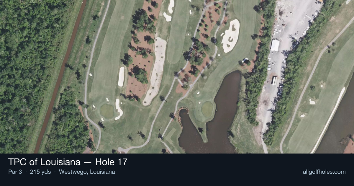 Hole 17 aerial at TPC of Louisiana